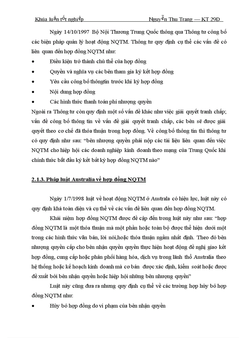 image for page Một số vấn đề lý luận và thực tiễn về hợp đồng nhượng quyền thương mại ở Việt Nam