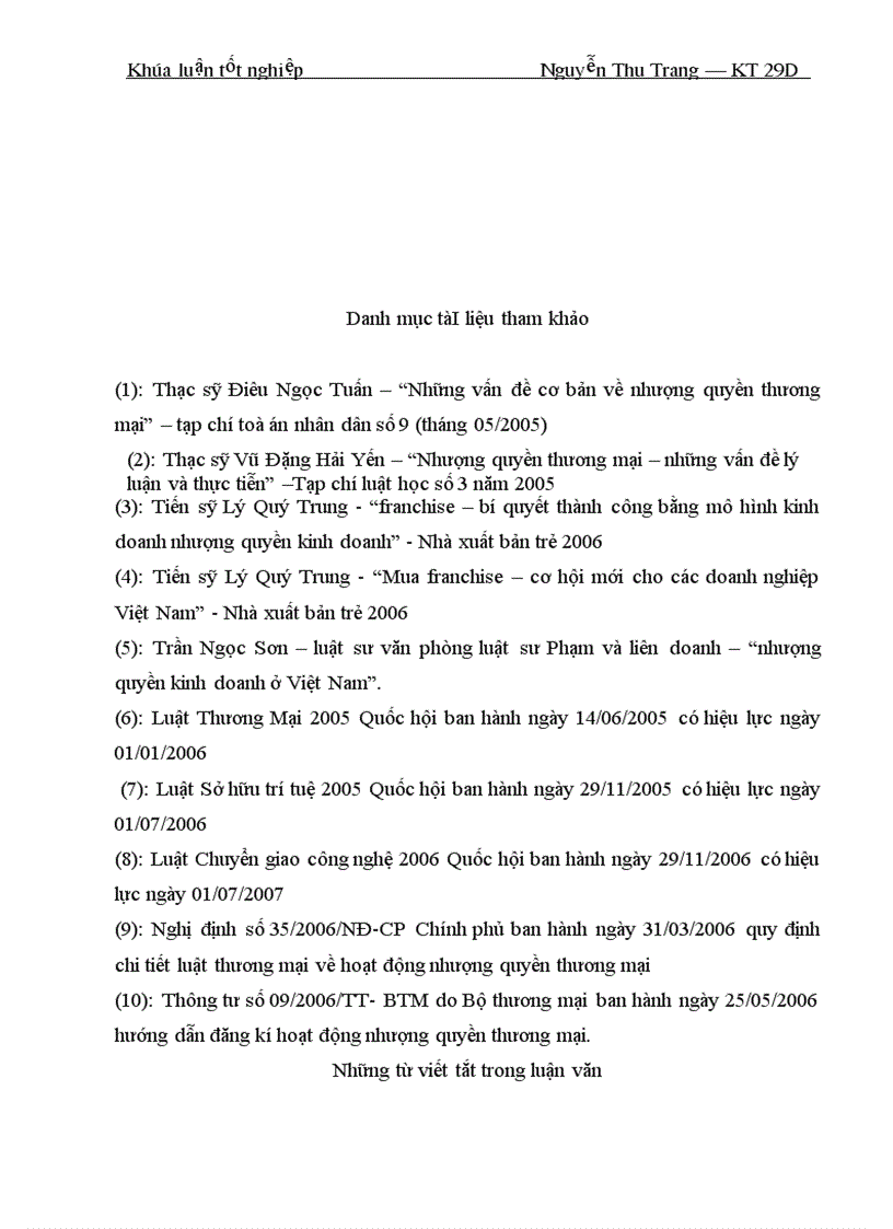 image for page Một số vấn đề lý luận và thực tiễn về hợp đồng nhượng quyền thương mại ở Việt Nam