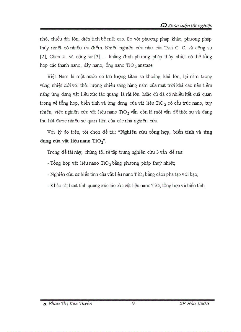 image for page Vật liệu nano TiO2 tổng hợp biến tính Ag và ứng dụng