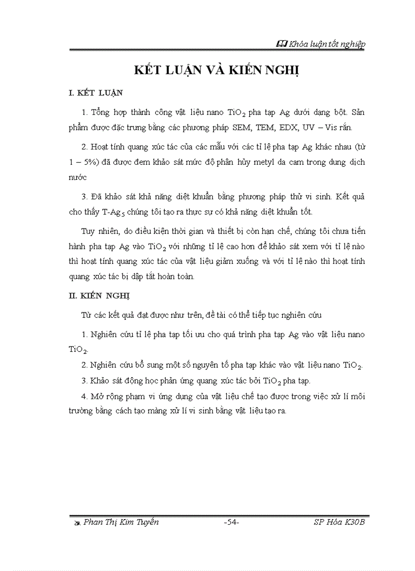 image for page Vật liệu nano TiO2 tổng hợp biến tính Ag và ứng dụng