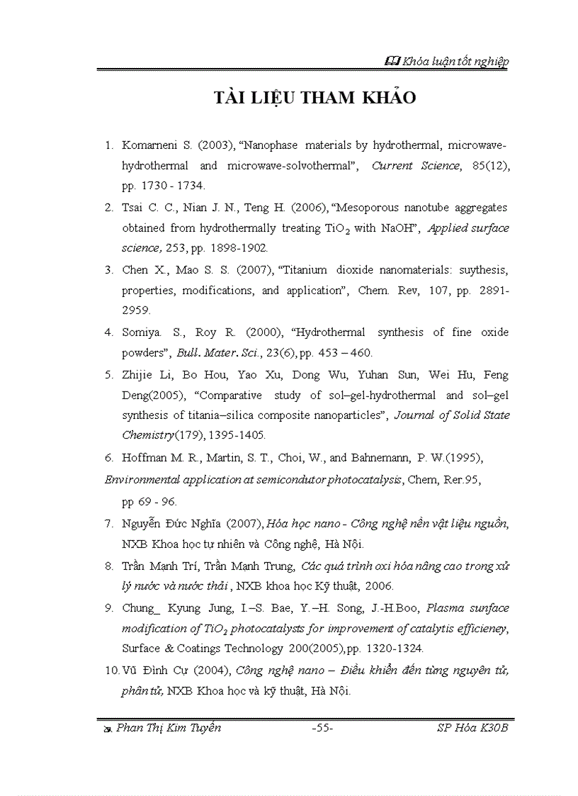 image for page Vật liệu nano TiO2 tổng hợp biến tính Ag và ứng dụng