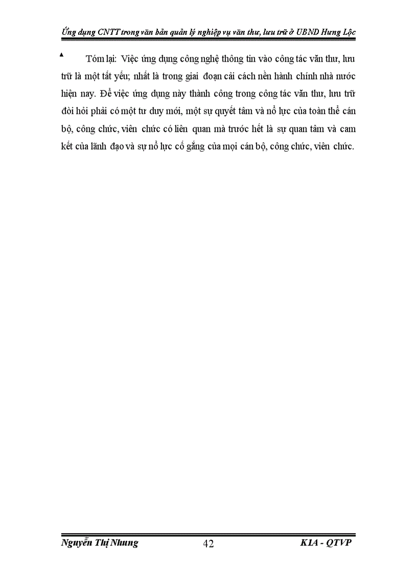 image for page Ứng dụng công nghệ thông tin trong văn bản quản lý nghiệp vụ văn thư lưu trữ ở UBND xã Hưng Lộc Thành Phố Vinh cho