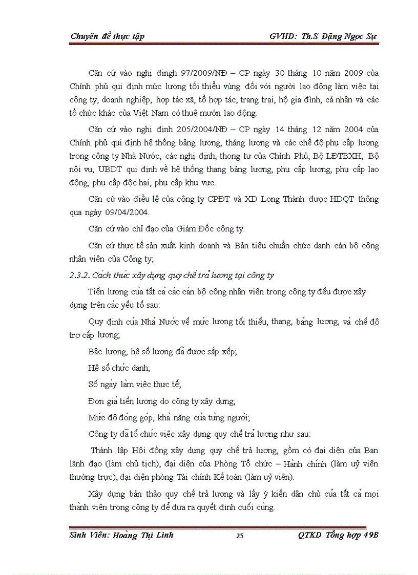 image for page Công tác tiền lương tại Công ty Cổ phần Đầu tư và Xây Dựng Long Thành