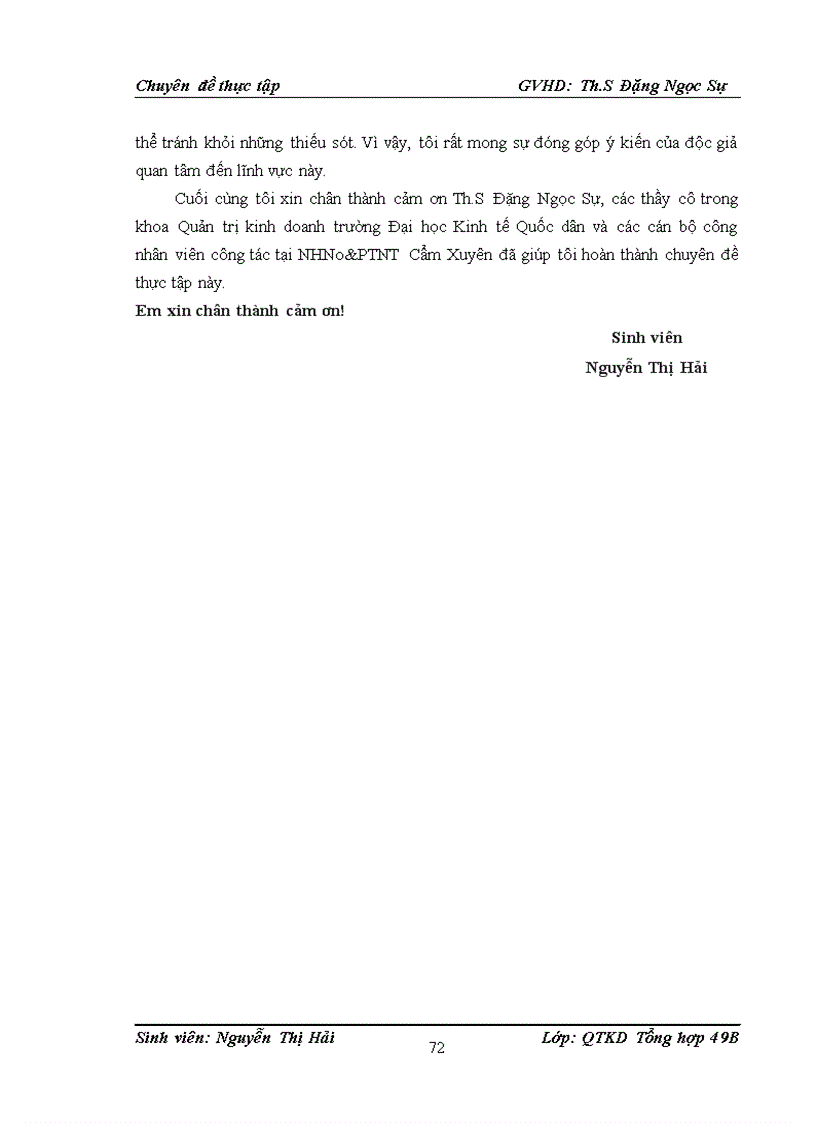 image for page Rủi ro tín dụng tại ngân hàng Nông nghiệp và phát triển nông thôn chi nhánh Cẩm Xuyên Hà Tĩnh