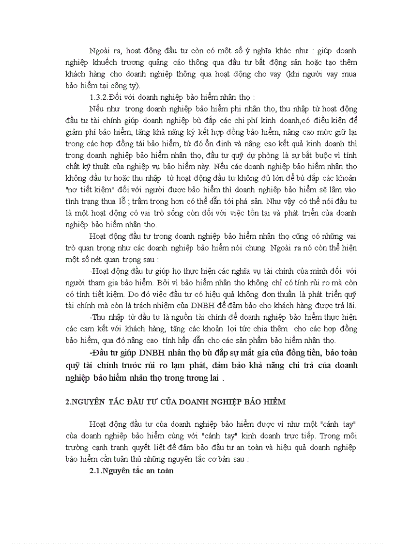 image for page Bàn về hoạt động đầu tư trong doanh nghiệp bảo hiểm nhân thọ