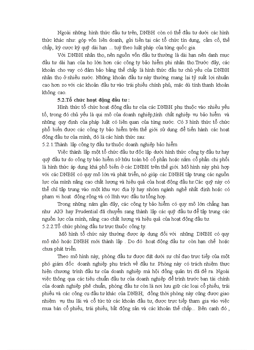 image for page Bàn về hoạt động đầu tư trong doanh nghiệp bảo hiểm nhân thọ