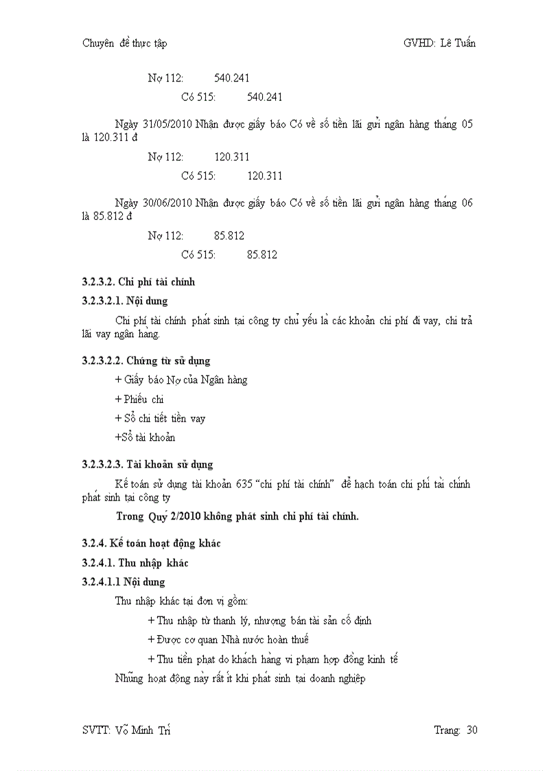 image for page Kế toán Doanh thu chi phí xác định kết quả kinh doanh tại công ty cổ phần nội thất