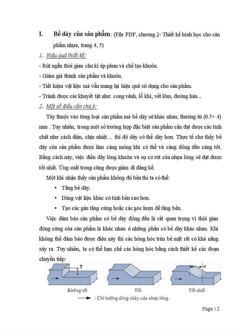 image for page Các chú ý về hình dáng hình học khi thiết kế sản phẩm cho khuôn ép phun