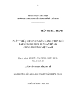 Phát triển dịch vụ ngân hàng trọn gói tại sở giao dịch ii ngân hàng công thương việt nam