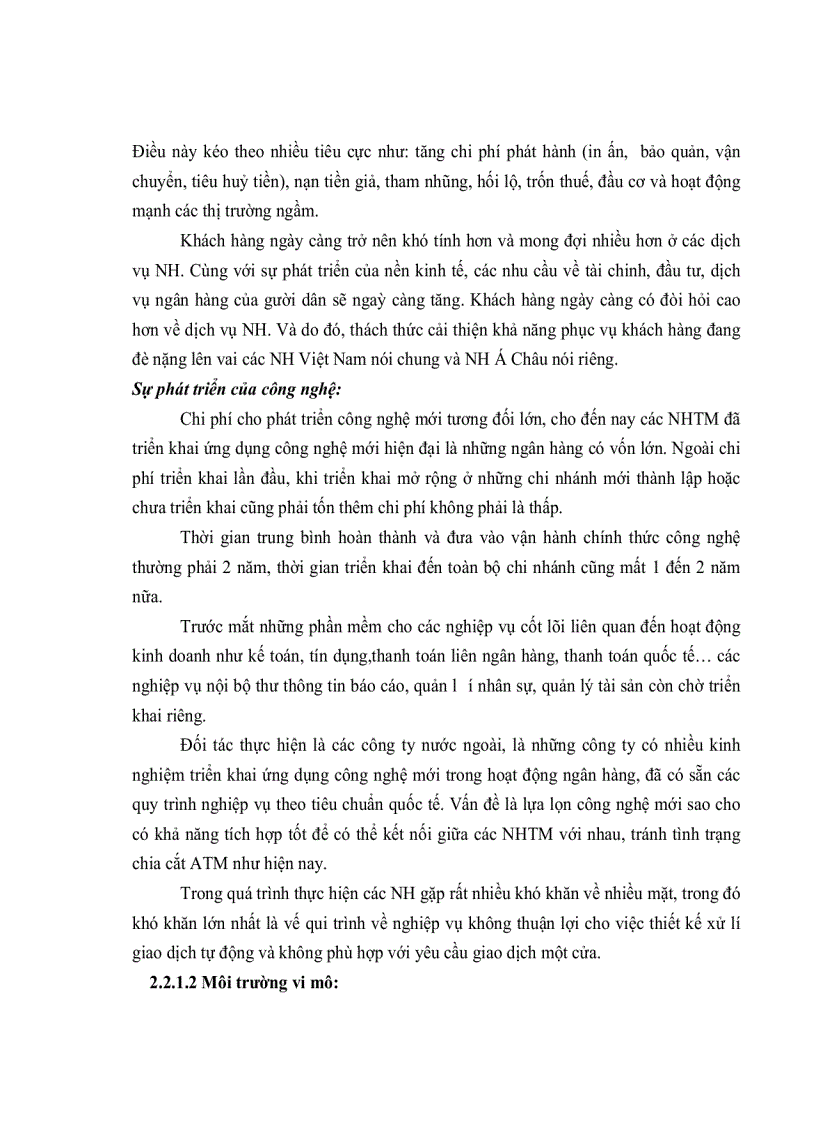 image for page Một số giải pháp nhằm nâng cao năng lực cạnh tranh của Ngân hàng Á Châu trong xu thế hội nhập