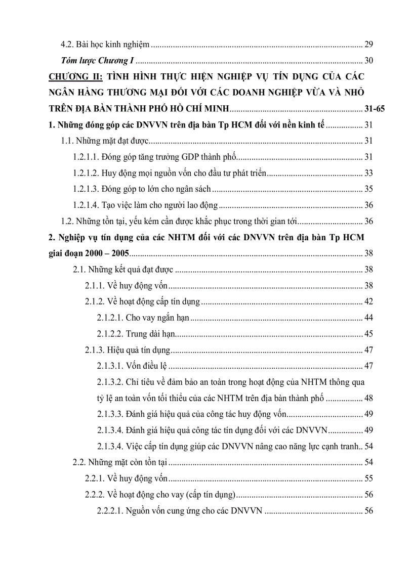 image for page Các giải pháp nâng cao hiệu quả tín dụng của các ngân hàng thương mại đối với các dnvvn trên địa bàn thành phố hồ chí minh giai đoạn 2006 2010