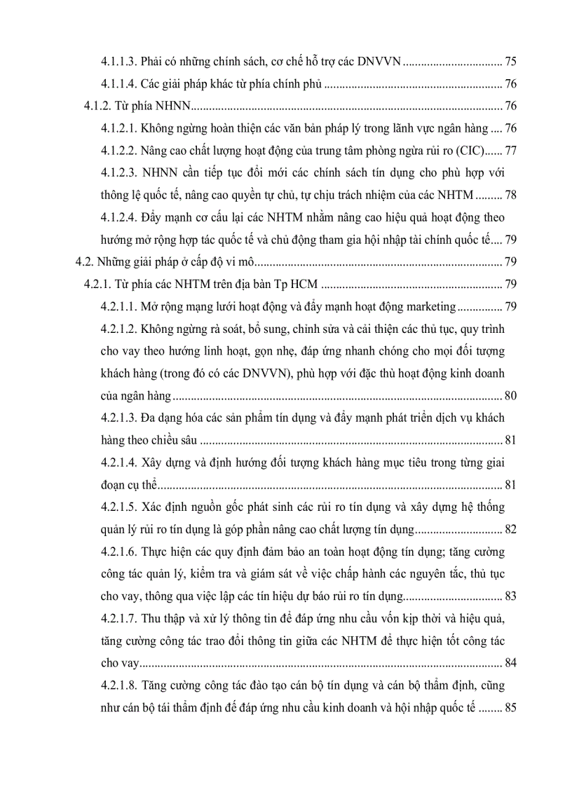 image for page Các giải pháp nâng cao hiệu quả tín dụng của các ngân hàng thương mại đối với các dnvvn trên địa bàn thành phố hồ chí minh giai đoạn 2006 2010