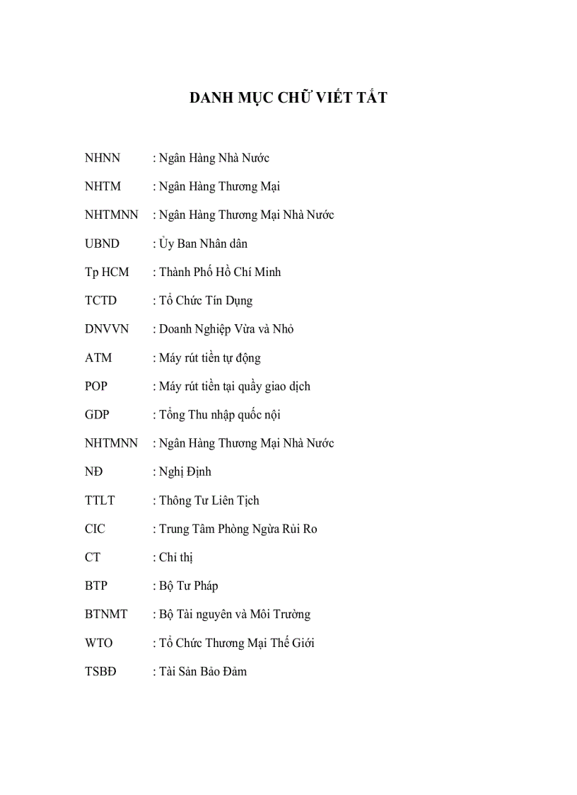 image for page Các giải pháp nâng cao hiệu quả tín dụng của các ngân hàng thương mại đối với các dnvvn trên địa bàn thành phố hồ chí minh giai đoạn 2006 2010