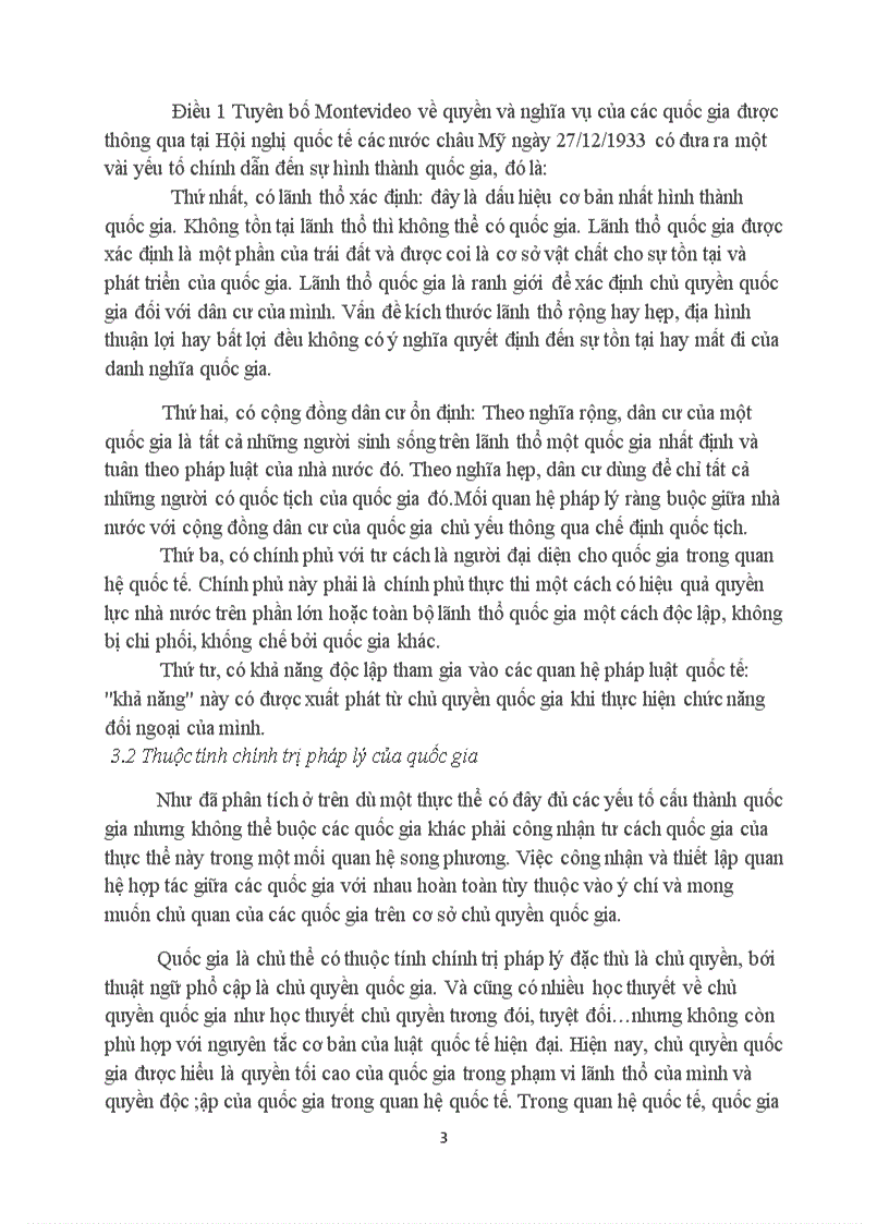 image for page Chứng minh rằng Với các yếu tố cấu thành và thuộc tính chính trị pháp lý vốn có quốc gia là chủ thể có quyền năng đầy đủ nhất trong số các chủ thể của luật quốc tế khi tham gia quan hệ