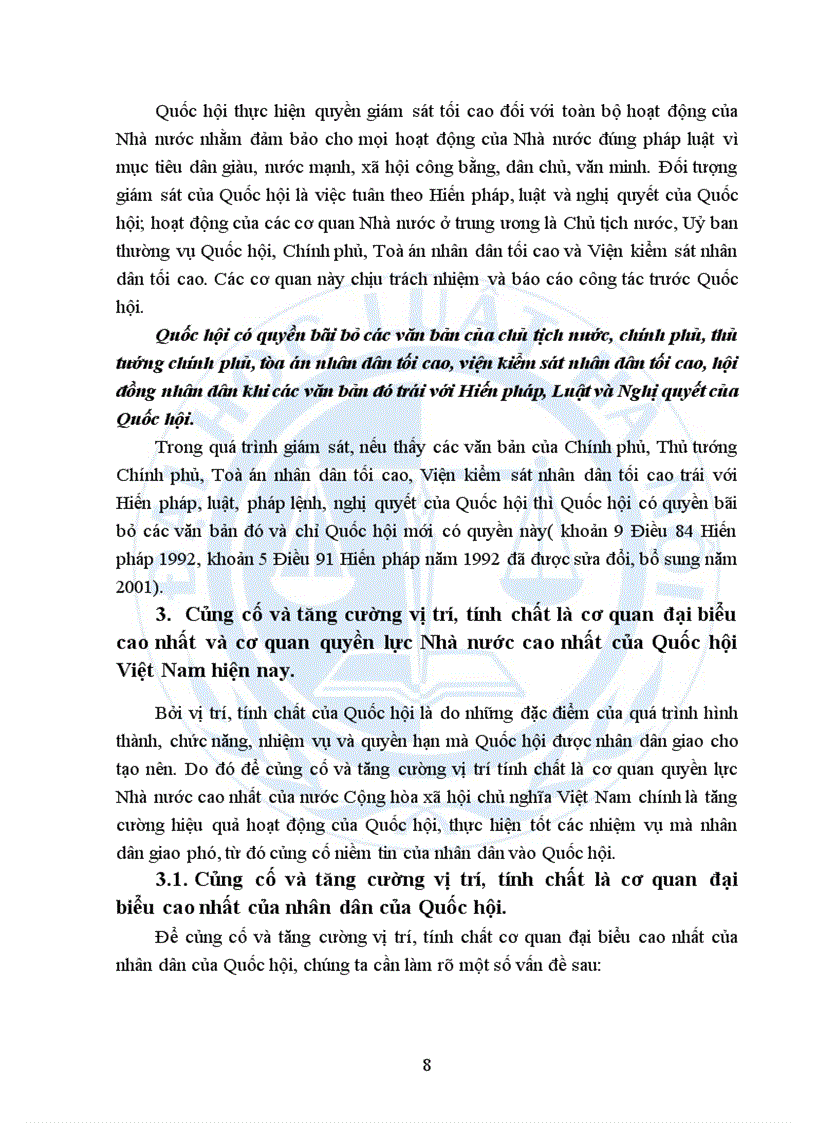 image for page Quốc hội cơ quan đại biểu cao nhất của nhân dân cơ quan quyền lực Nhà nước cao nhất của nước cộng hòa xã hội chủ nghĩa Việt Nam