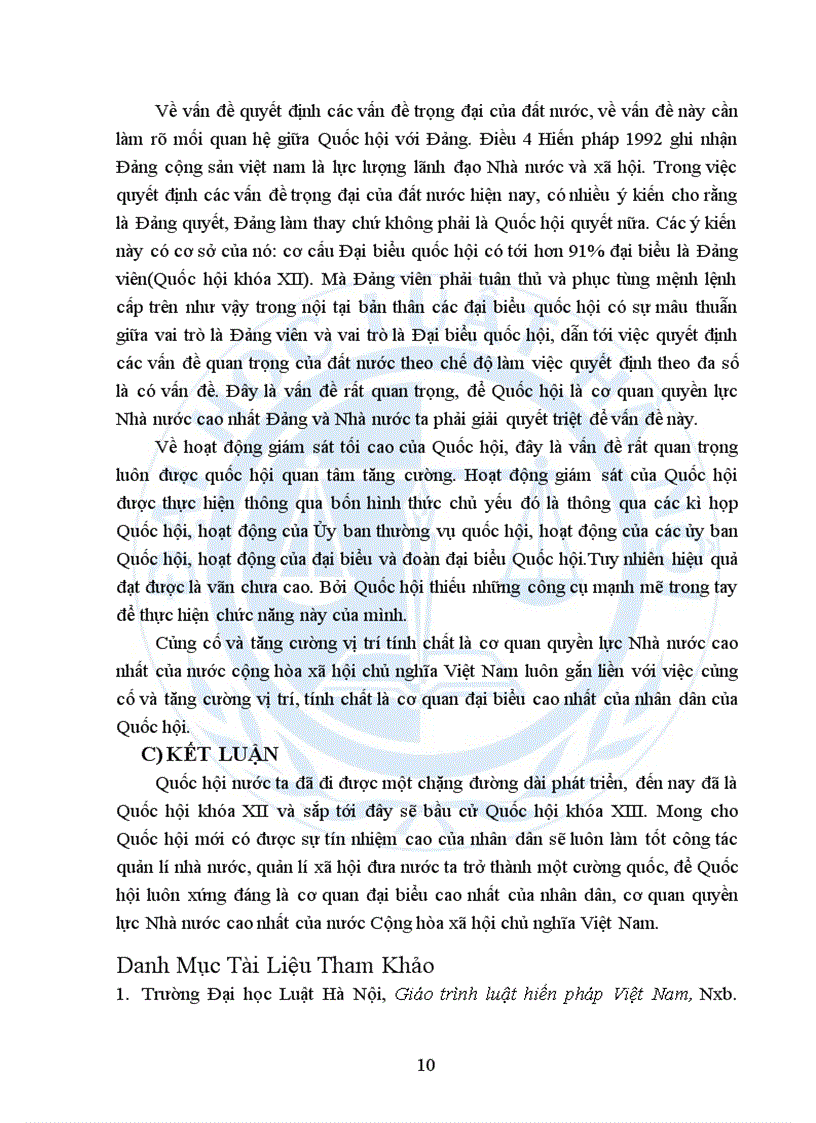 image for page Quốc hội cơ quan đại biểu cao nhất của nhân dân cơ quan quyền lực Nhà nước cao nhất của nước cộng hòa xã hội chủ nghĩa Việt Nam