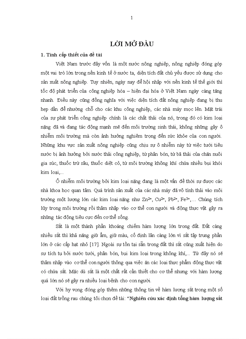 image for page Nghiên cứu xác định tổng hàm lượng sắt trong một số loại đất trồng rau trên địa bàn thành phố Đà Nẵng bằng phương pháp trắc quang phân tử UV VIS