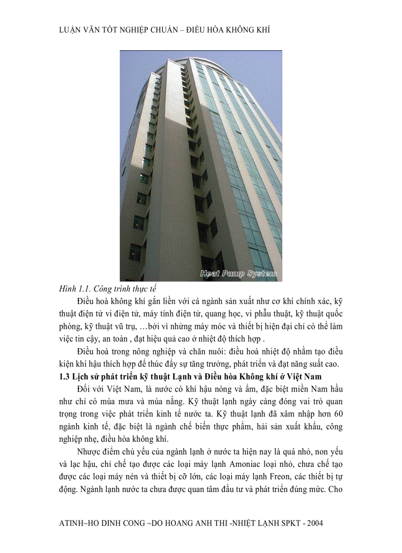 image for page Thiết kế hệ thống điều hòa không khí công trình Hud Hà Nội phần thuyết minh và tính toán 160 trang