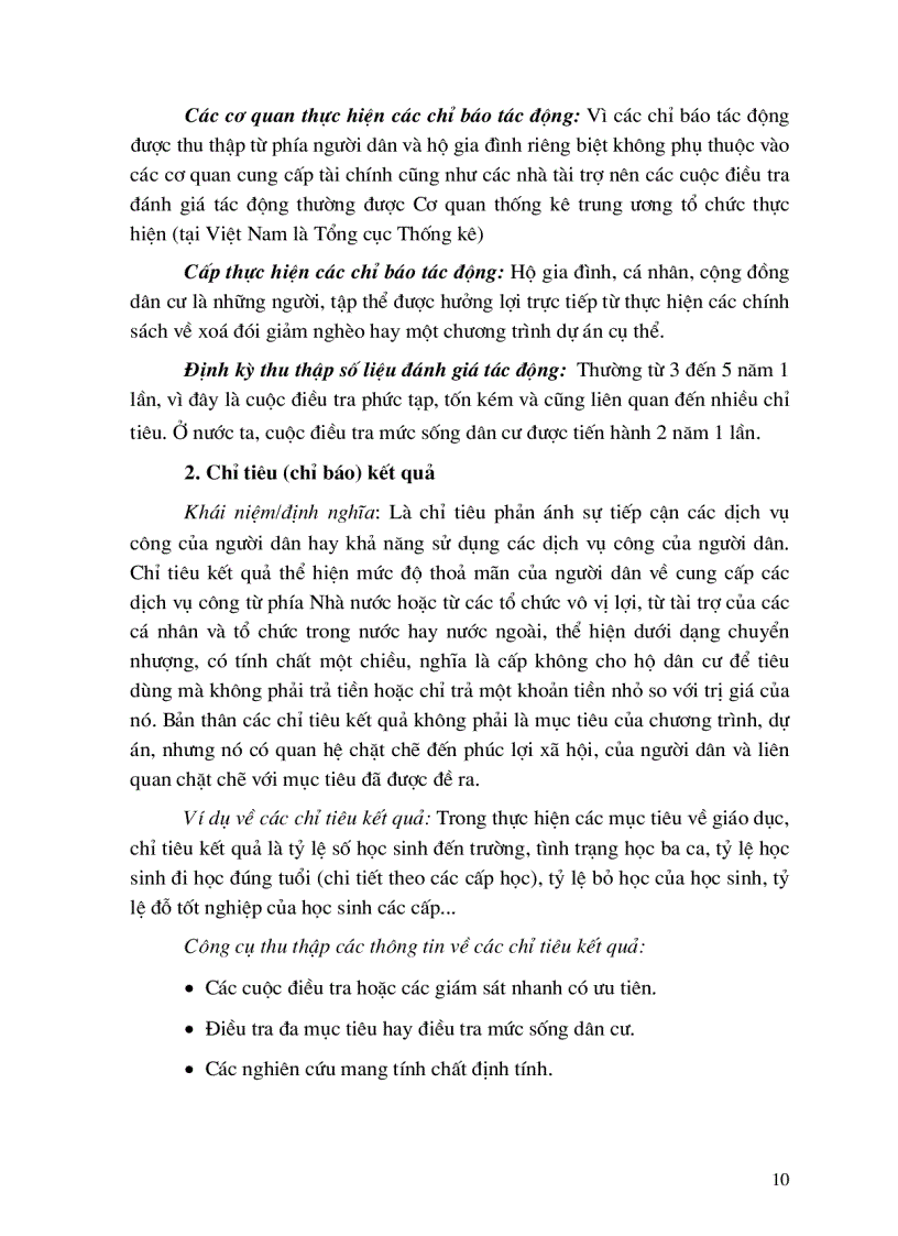 image for page Nghiên cứu các chỉ tiêu đầu vào đầu ra kết quả ảnh hưởng và khả năng vận dụng trong giám sát đánh giá chiến lược toàn diện về tăng trưởng và xoá đói giảm nghèo ở Việt nam