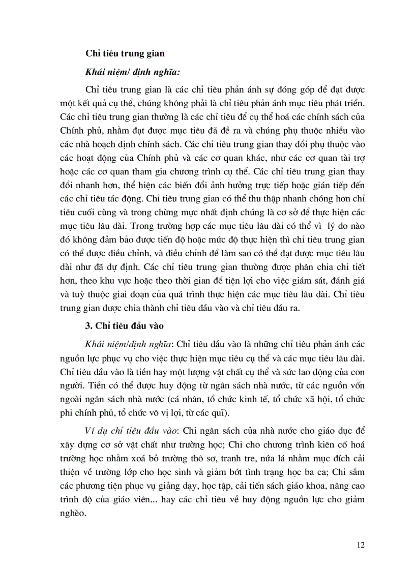 image for page Nghiên cứu các chỉ tiêu đầu vào đầu ra kết quả ảnh hưởng và khả năng vận dụng trong giám sát đánh giá chiến lược toàn diện về tăng trưởng và xoá đói giảm nghèo ở Việt nam