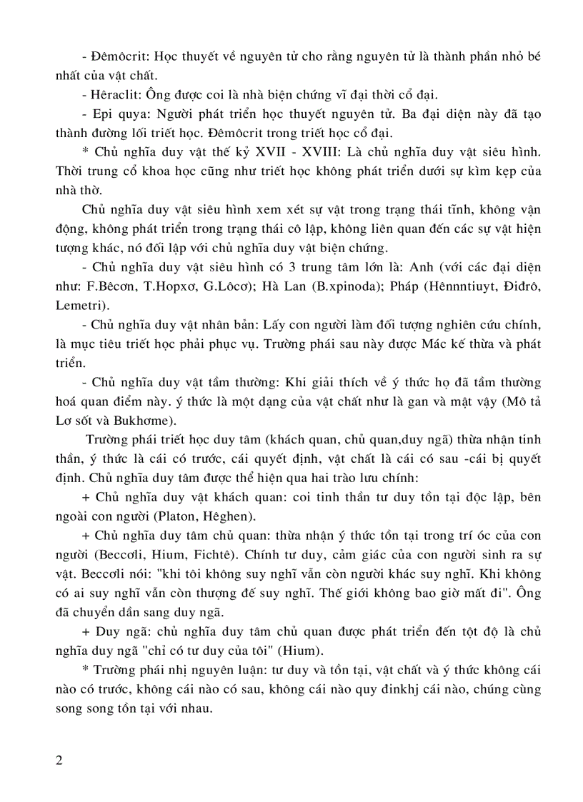 image for page Câu hỏi và đáp án ôn thi cao học môn triết học