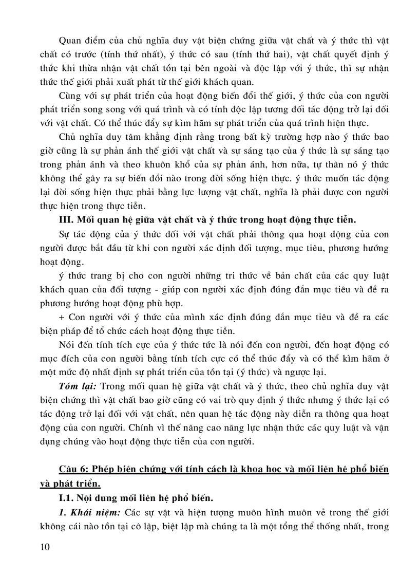 image for page Câu hỏi và đáp án ôn thi cao học môn triết học