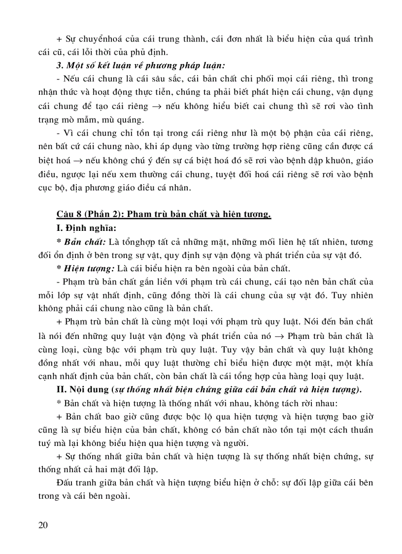 image for page Câu hỏi và đáp án ôn thi cao học môn triết học