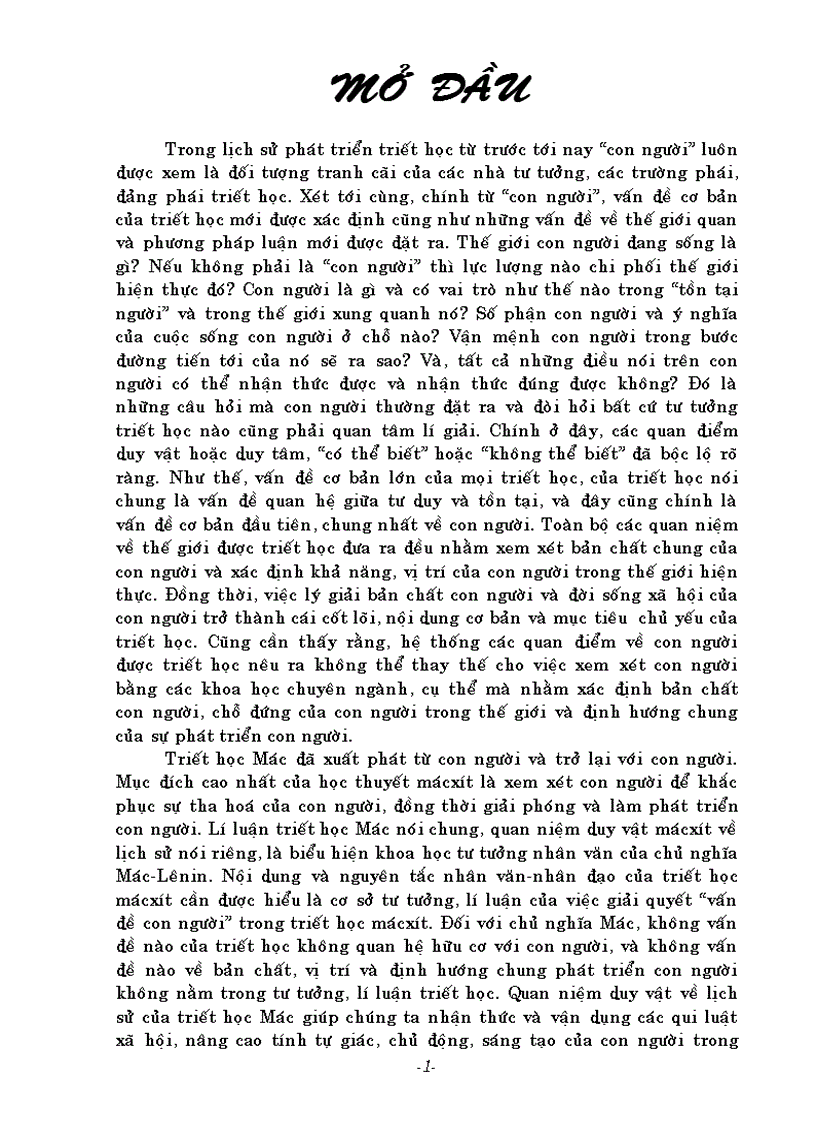 image for page Download tiểu luận cao hoc môn Triết học Tư tưởng triết học về con người trong tiến trình phát triển của lịch sử