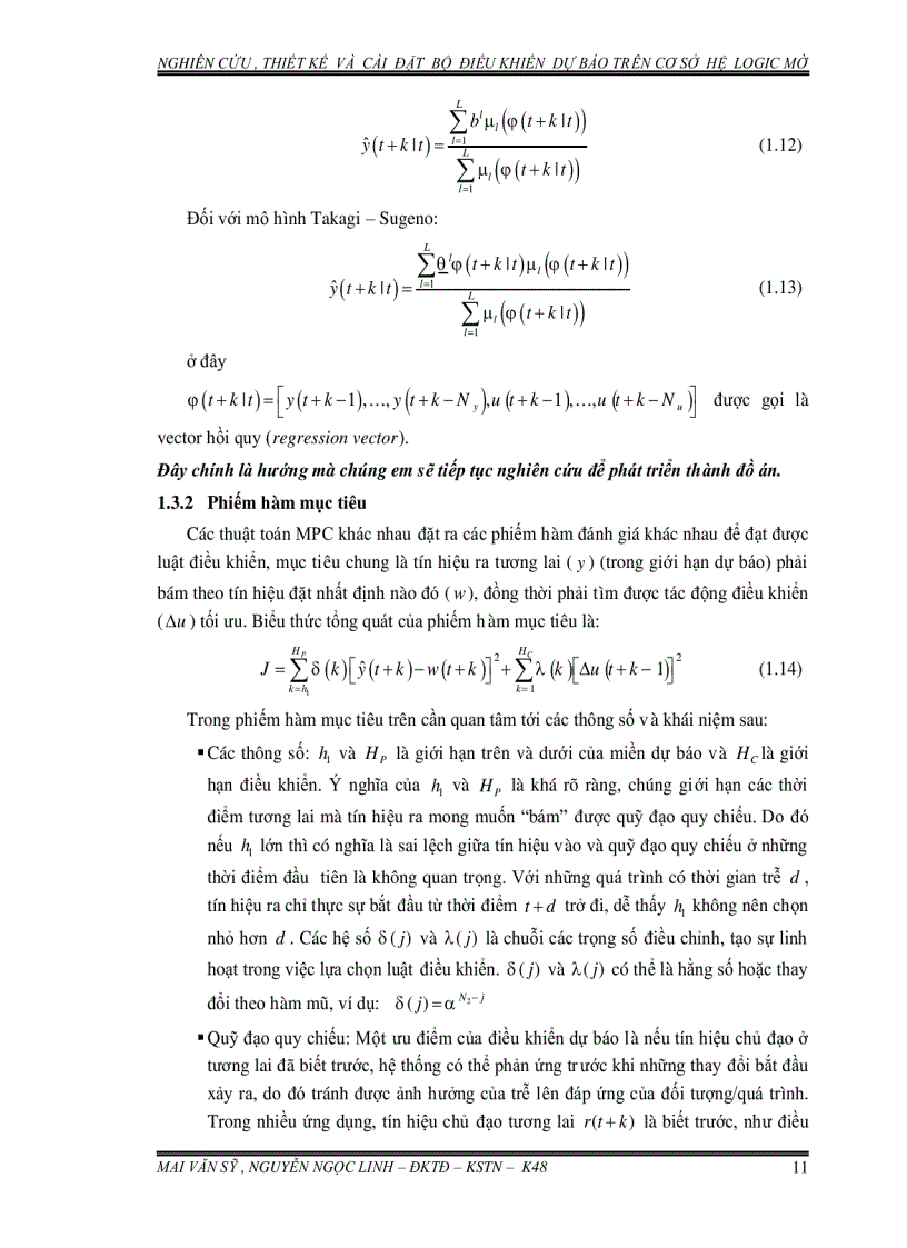 image for page Nghiên cứu thiết kế và cài đặt bộ điều khiển dự báo trên cơ sở hệ logic mờ