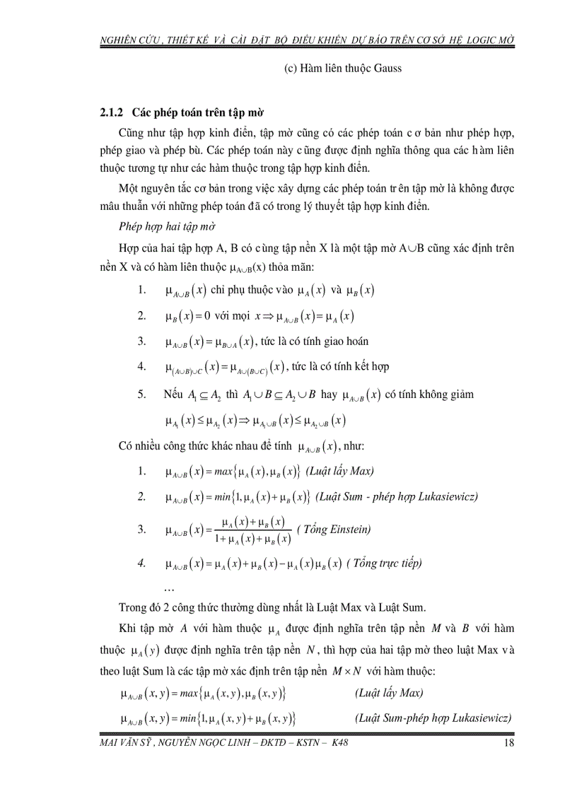 image for page Nghiên cứu thiết kế và cài đặt bộ điều khiển dự báo trên cơ sở hệ logic mờ