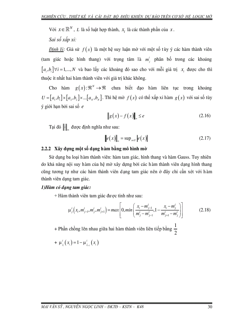 image for page Nghiên cứu thiết kế và cài đặt bộ điều khiển dự báo trên cơ sở hệ logic mờ