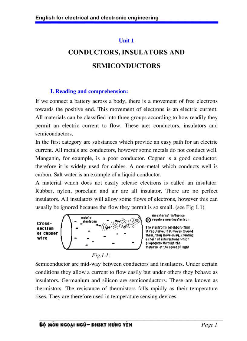 image for page Tiếng anh chuyên ngành điện điện tử