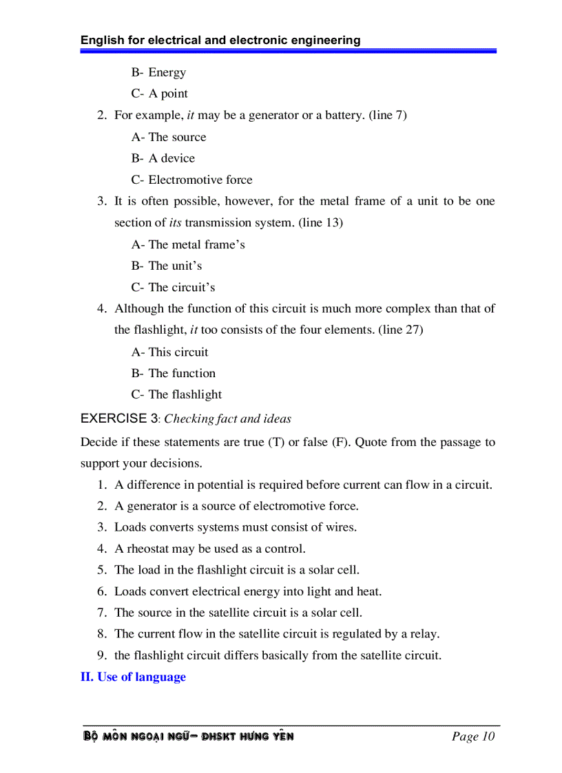 image for page Tiếng anh chuyên ngành điện điện tử