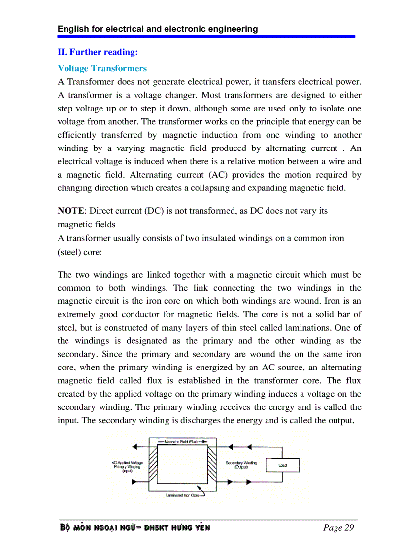 image for page Tiếng anh chuyên ngành điện điện tử