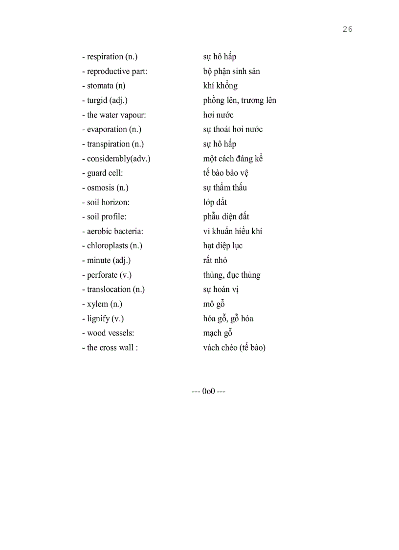 image for page Tiếng anh chuyên ngành nông nghiệp nhất là nông học nông lâm