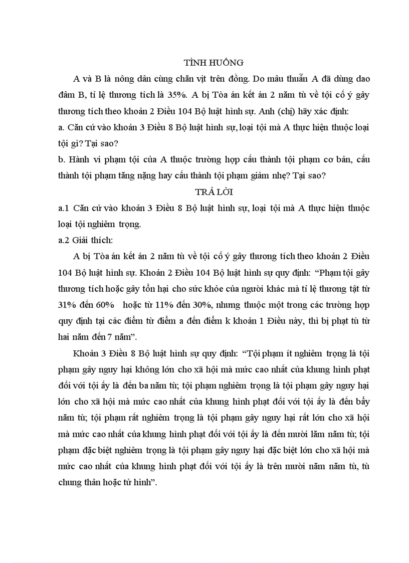 image for page Bài tập tình huống luật hình sự module 1