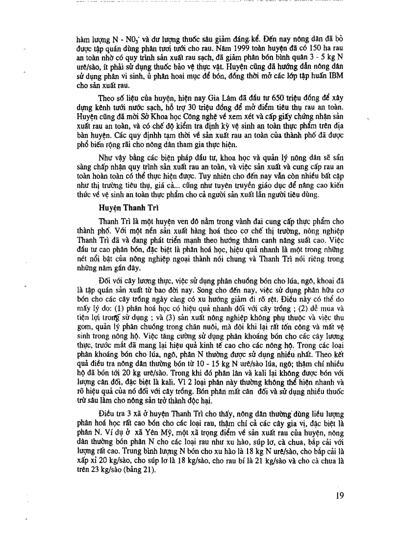 image for page Điều tra các yếu tố xã hội ảnh hưởng đến vệ sinh an toàn thực phẩm rau sản xuất trên địa bàn ngoại thành Hà Nội