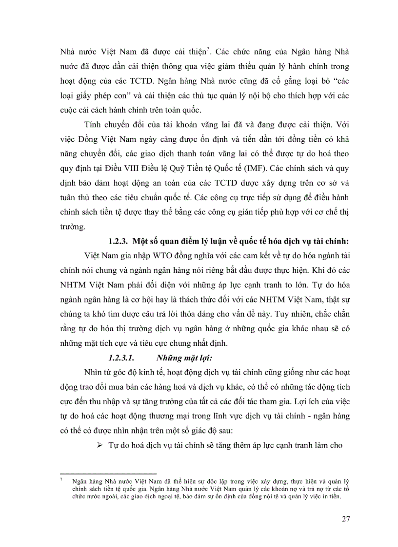 image for page Phân tích năng lực phục vụ của các ngân hàng thương mại Việt Nam dưới tác động của tự do hóa tài chính