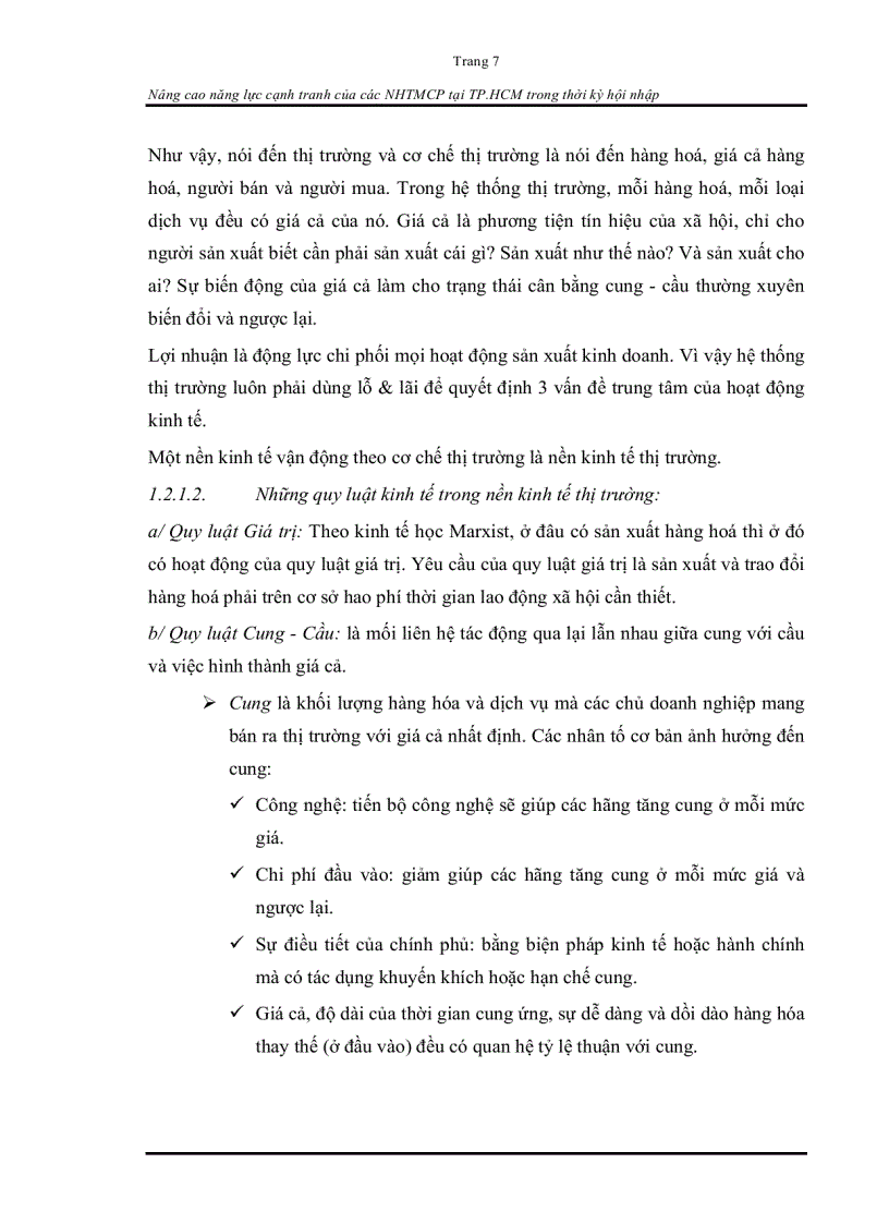 image for page Nâng cao năng lực cạnh tranh của các ngân hàng thương mại cổ phần tại TP HCM trong thời kỳ hội nhập