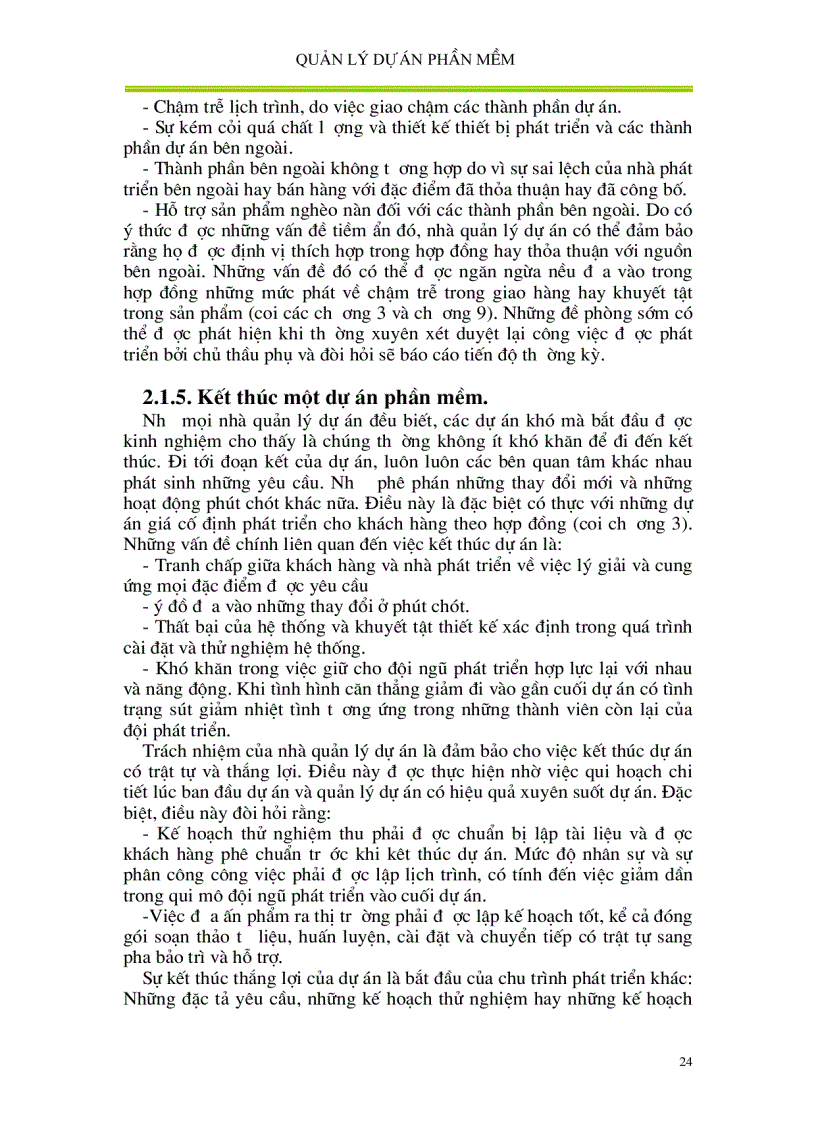 image for page Giáo trình quản lý dự án phần mềm