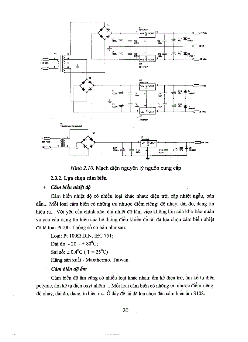 image for page Xây dựng chương trình điều khiển hệ thống tự động kiểm tra điều chỉnh nhiệt độ độ ẩm thành phần không khí trong kho bảo quản rau quả tươi