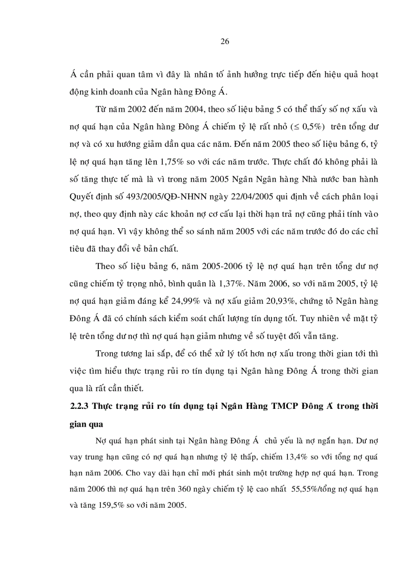 image for page Một số giải pháp hạn chế rủi ro tín dụng tại ngân hàng thương mại cổ phần đông á