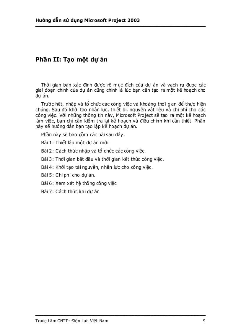 image for page Hướng dẫn sử dụng Microsoft Project 2003 tiếng việt
