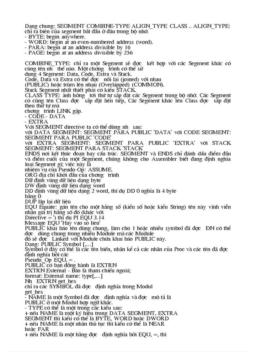 image for page Ngôn ngữ lập trình Assembly