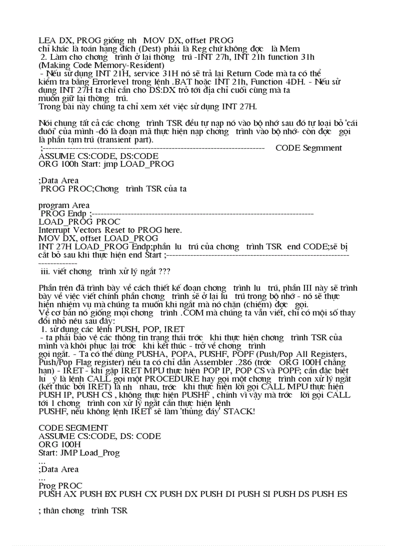 image for page Ngôn ngữ lập trình Assembly