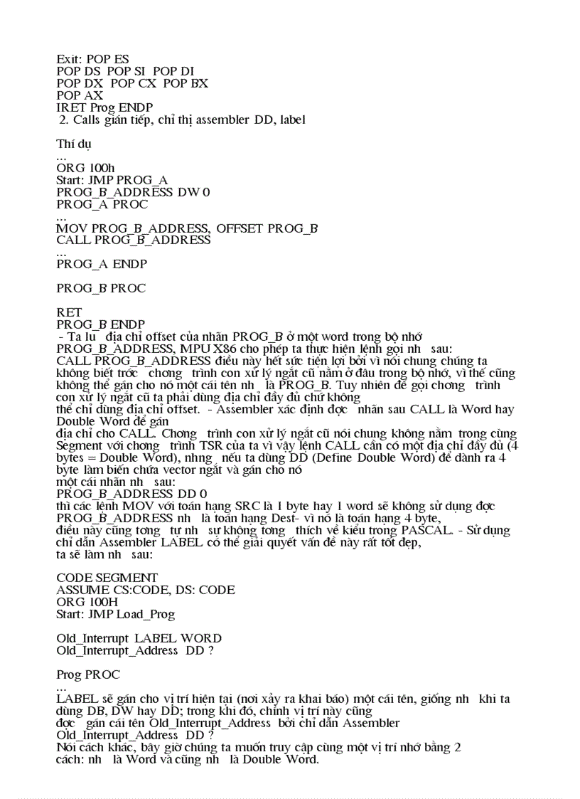 image for page Ngôn ngữ lập trình Assembly