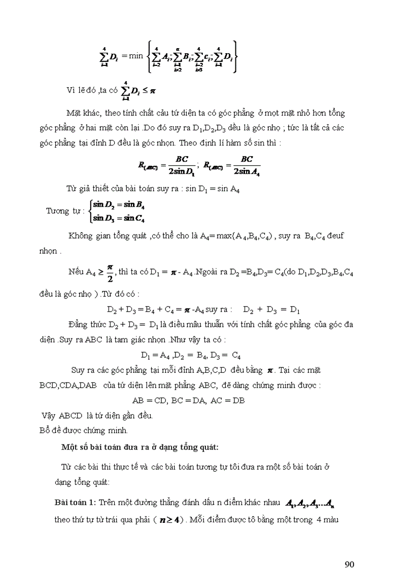 image for page Ứng dụng nguyên lí Dirichlet và nguyên lí cực hạn trong giải toán hình học