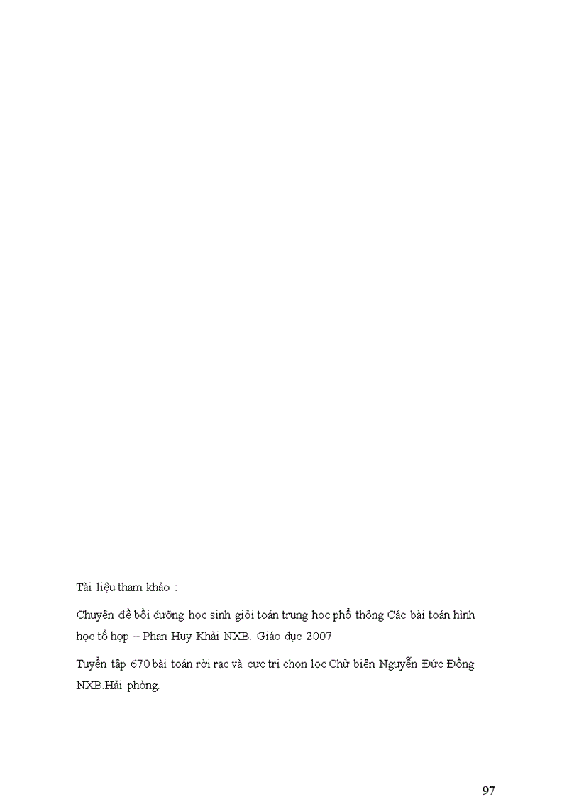 image for page Ứng dụng nguyên lí Dirichlet và nguyên lí cực hạn trong giải toán hình học