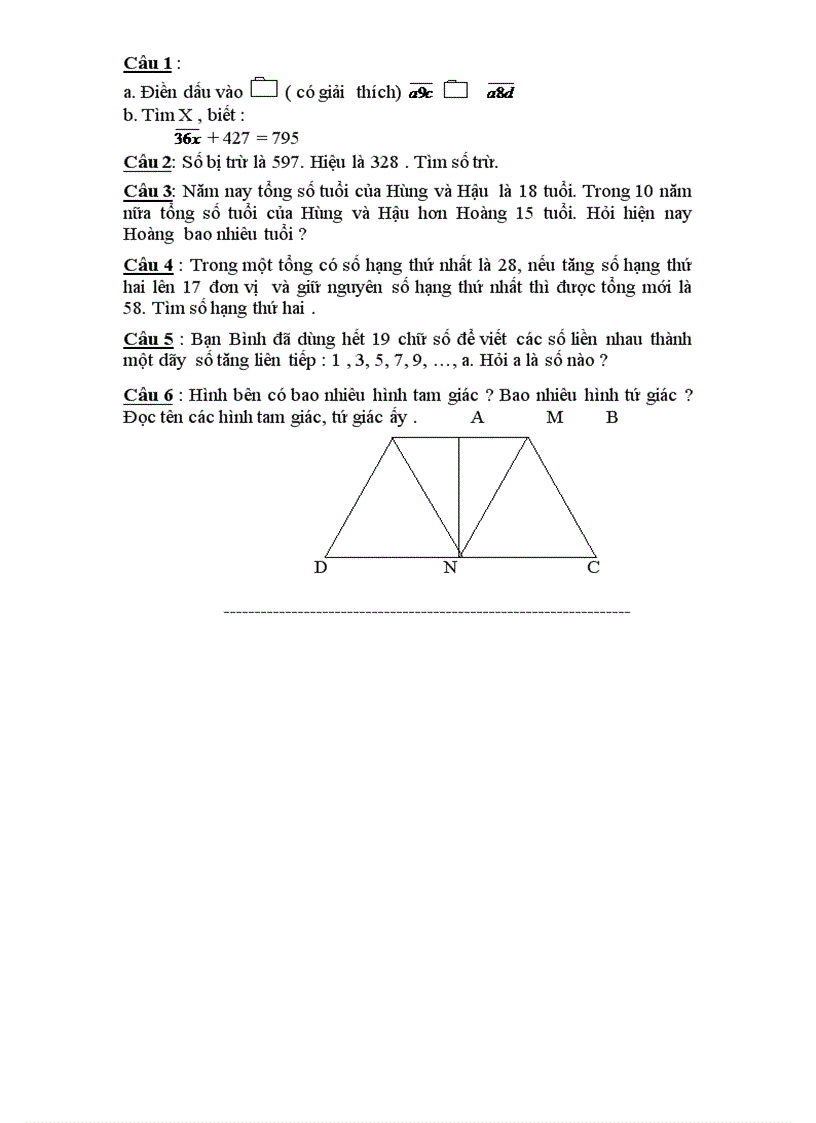 image for page Bộ đề bồi dưỡng toán lớp 3