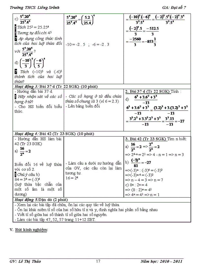 image for page Giáo án đại số lớp 7